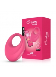 Розовое интерактивное эрекционное виброкольцо Leo - Easy toys - в Нефтекамске купить с доставкой