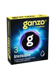 Супертонкие презервативы Ganzo Invisible - 3 шт. - Ganzo - купить с доставкой в Нефтекамске