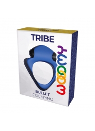 Синее эрекционное кольцо Wooomy Tribeс с вибрацией - Adrien Lastic - в Нефтекамске купить с доставкой Синее эрекционное кольцо Wooomy Tribeс с вибрацией - Adrien Lastic - в Нефтекамске купить с доставкой