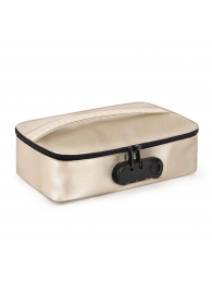 Золотистая сумочка для хранения игрушек Discreet Box - Dorcel - купить с доставкой в Нефтекамске