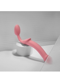 Розовый безремневой страпон Strap-on-me Semi-Realistic Bendable Strap-On size S - Strap-on-me - купить с доставкой в Нефтекамске