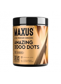 Точечные презервативы MAXUS 2000 Amazing Dots с железным кейсом - 15 шт. - Maxus - купить с доставкой в Нефтекамске