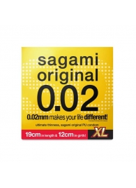 Презерватив увеличенного размера Sagami Original 0.02 XL-size - 1 шт. - Sagami - купить с доставкой в Нефтекамске