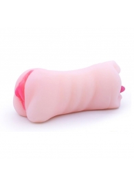 Телесный двусторонний мастурбатор - вагина и ротик - Boys of Toys - в Нефтекамске купить с доставкой