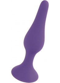 Фиолетовая анальная втулка Silcone Purple Plug Small - 10 см. - Boys of Toys в Нефтекамске Фиолетовая анальная втулка Silcone Purple Plug Small - 10 см. - Boys of Toys