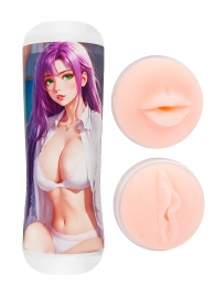 Двусторонний мастурбатор аниме - ротик и вагина - Tokyo Style - в Нефтекамске купить с доставкой