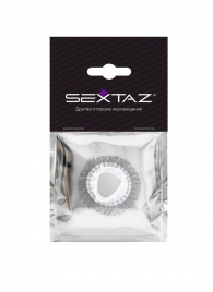 Эластичное эрекционное кольцо с длинными черными «ресничками» - Sextaz - в Нефтекамске купить с доставкой