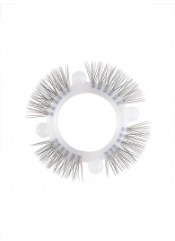 Эластичное кольцо с «ресничками» и 4 шариками - Sextaz - в Нефтекамске купить с доставкой