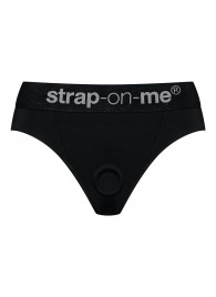 Черные трусики для насадок Heroine Lingerie Harness - size XL - Strap-on-me - купить с доставкой в Нефтекамске