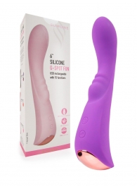 Фиолетовый вибратор для G-стимуляции - 19,1 см. - Erokay