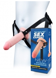 Мужской полый страпон на регулируемых ремнях - 18,5 см. - Sex Expert - купить с доставкой в Нефтекамске