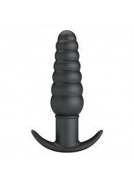 Черный анальный вибростимулятор Aeolis - 11 см. - Baile