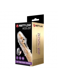 Прозрачная насадка на пенис Booker - 8 см. - Baile - в Нефтекамске купить с доставкой