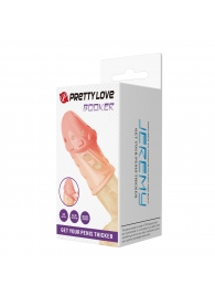 Телесная насадка на пенис Booker - 8 см. - Baile - в Нефтекамске купить с доставкой