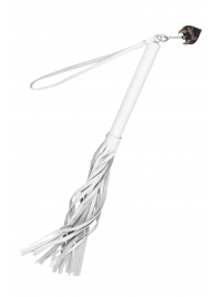 Белая кожаная плеть - 50 см. - Pecado - купить с доставкой в Нефтекамске