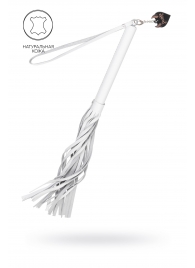 Белая кожаная плеть - 50 см. - Pecado - купить с доставкой в Нефтекамске