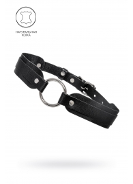 Черный кожаный чокер-ошейник со скруглёнными углами - Pecado - купить с доставкой в Нефтекамске