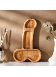 Деревянное блюдо для подачи в форме члена (25 х 16,5 х 1,7 см) - Сима-Ленд - купить с доставкой в Нефтекамске