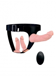 Женский страпон с 3 насадками и вибрацией - Erowoman-Eroman - купить с доставкой в Нефтекамске