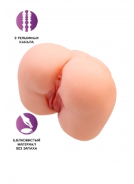 Реалистичный мастурбатор-попка с 2 любовными входами - No Name - в Нефтекамске купить с доставкой