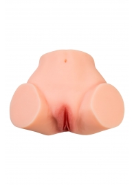 Телесный реалистичный мастурбатор-полуторс с 2 любовными входами - No Name - в Нефтекамске купить с доставкой