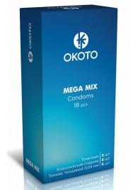 Презервативы OKOTO Mega Mix - 18 шт. - Sitabella - купить с доставкой в Нефтекамске