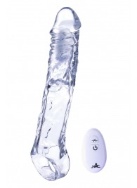 Прозрачная насадка-удлинитель Length Enhancer With Bullet с подхватом - 22,3 см. - NMC - в Нефтекамске купить с доставкой