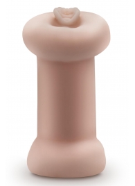 Телесный люминесцентный двусторонний мастурбатор Tasha - Blush Novelties - в Нефтекамске купить с доставкой