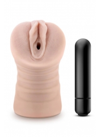 Телесный мастурбатор-вагина Ayumi с вибрацией - Blush Novelties - в Нефтекамске купить с доставкой