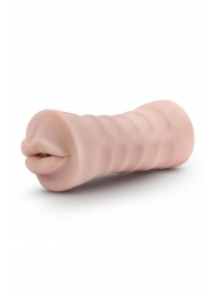 Телесный мастурбатор-ротик Nicole Vibrating Masturbator - Blush Novelties - в Нефтекамске купить с доставкой