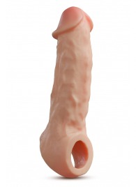 Телесная насадка-удлинитель Intrepid 9.25 Inch Realistic Penis Extender Sleeve - 23,5 см. - Blush Novelties - в Нефтекамске купить с доставкой