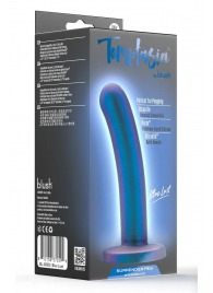 Синяя насадка с гладкой поверхностью Surrender 5.75 Inch Intermediate Pegging Dildo - 14,6 см. - Blush Novelties - купить с доставкой в Нефтекамске
