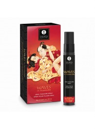 Оральный спрей Waves of Pleasure с ароматом клубники и шампанского - 20 мл. - Shunga - купить с доставкой в Нефтекамске