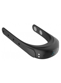 Черное эрекционное виброкольцо на ремешках - Boys of Toys - в Нефтекамске купить с доставкой