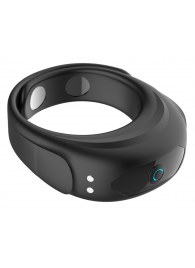 Черное эрекционное виброкольцо на ремешках - Boys of Toys - в Нефтекамске купить с доставкой