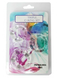 Набор из 3 эрекционных прозрачных колец - Boys of Toys - в Нефтекамске купить с доставкой