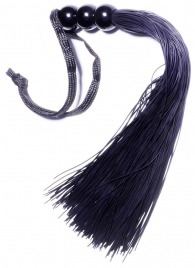 Черная силиконовая плетка - 25,4 см. - Boys of Toys - купить с доставкой в Нефтекамске