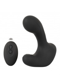 Черная анальная вибропробка с функцией расширения RC Butt Plug with 3 functions - Orion - в Нефтекамске купить с доставкой