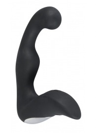 Черный перезаряжаемый стимулятор простаты с вибрацией - 14,6 см. - Orion - в Нефтекамске купить с доставкой