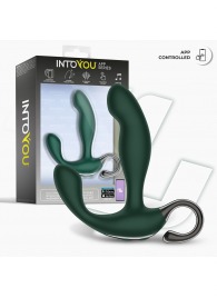 Зеленый вибромассажёр простаты Greeny - 12,8 см. - Intoyou - в Нефтекамске купить с доставкой