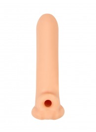 Телесный фаллоудлинитель Titan - 16,5 см. - Lola Games - в Нефтекамске купить с доставкой