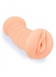 Телесный двусторонний мастурбатор с вибропулей и эрекционными кольцами в комплекте - Sexy Girl - в Нефтекамске купить с доставкой