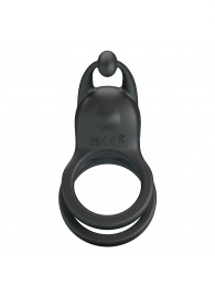 Черное перезаряжаемое виброкольцо Goodwin - Baile - в Нефтекамске купить с доставкой