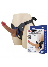 Поясной страпон Wells: трусики в форме бабочки и фаллоимитатор-насадка - Baile - купить с доставкой в Нефтекамске