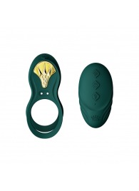 Зеленое эрекционное виброкольцо Bayek с пультом ДУ - Zalo - в Нефтекамске купить с доставкой