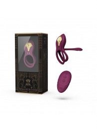 Фиолетовое эрекционное виброкольцо Bayek с пультом ДУ - Zalo - в Нефтекамске купить с доставкой