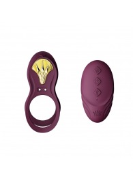 Фиолетовое эрекционное виброкольцо Bayek с пультом ДУ - Zalo - в Нефтекамске купить с доставкой