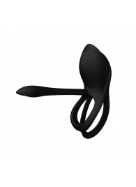 Черное эрекционное виброкольцо Bayek с пультом ДУ - Zalo - в Нефтекамске купить с доставкой