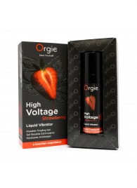 Жидкий вибратор Orgie High Voltage Strawberry - 15 мл. - ORGIE - купить с доставкой в Нефтекамске