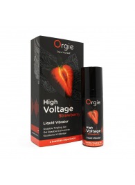 Жидкий вибратор Orgie High Voltage Strawberry - 15 мл. - ORGIE - купить с доставкой в Нефтекамске